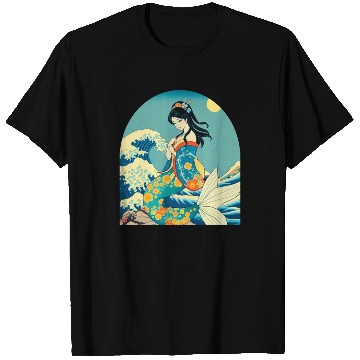 Discover Celestial Siren ukiyo-e style T Shirts