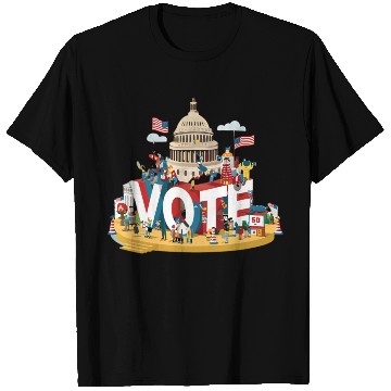 Discover Vote for Change : 2024 Election Support T Shirts