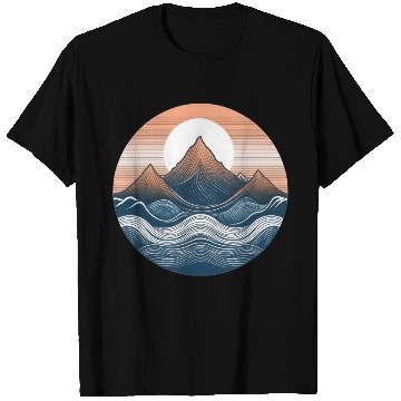 Discover Mountain and Ocean T Shirts