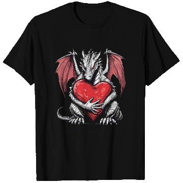 Discover Dragon's Heart Embrace T Shirts