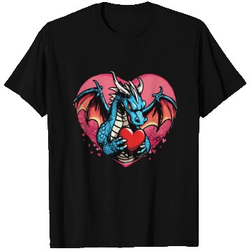 Discover Dragon of Love: Fierce Heart T Shirts