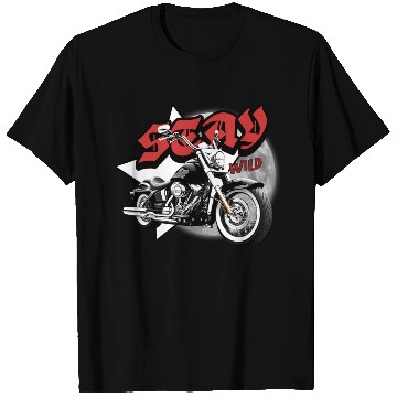 Discover 'Stay Wild' Motorcycle, Star, Moon GD T Shirts