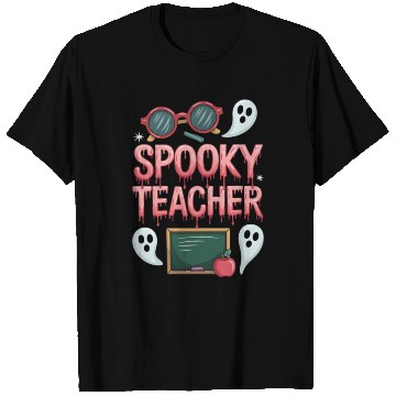 Discover Teacher Classroom Educator Spooky Halloween Gift T Shirts