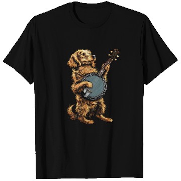 Discover Irish Setter Dog Bluegrass Banjo Player T Shirts