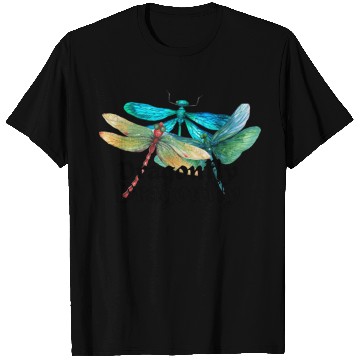 Discover Colorful Dragonflies - Dragonfly Design T Shirts