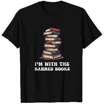 Discover I Read Banned Books Funny Cat Reading Book T Shirts