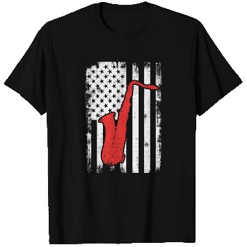 Discover Patriotic US Saxophone Player T Shirts
