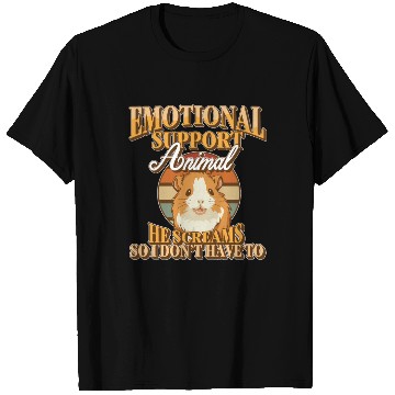 Discover Emotional Support Animal He Screams Guinea Pig T Shirts