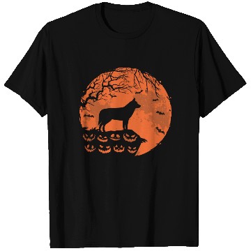 Discover Siberian Husky And Moon Halloween Funny Dog Lover T Shirts