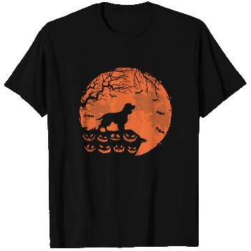 Discover Boykin Spaniel And Moon Halloween Funny Dog Lover T Shirts