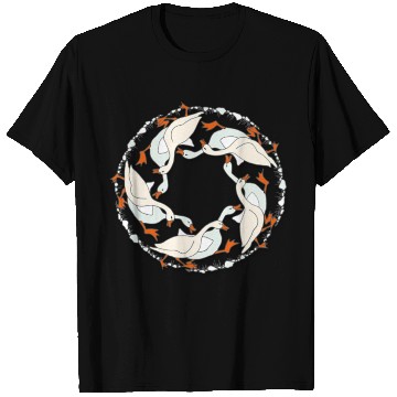 Discover funny geese run, vintage geese run mandala T Shirts