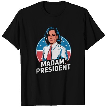 Discover Retro Kamala Madam President 2024 T Shirts