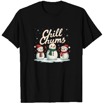 Discover Chill Chums Snowman Friends Festive Winter Fun T Shirts