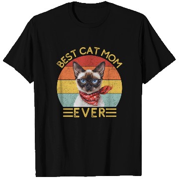 Discover Best Cat Mom Ever Siamese Cat Lover Owner Cat Mama T Shirts