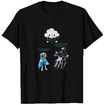 Discover biker and the dog T Shirts