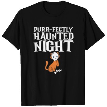 Discover Purr-fectly Haunted Night T Shirts