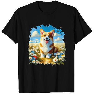 Discover Corgi in Summer T Shirts