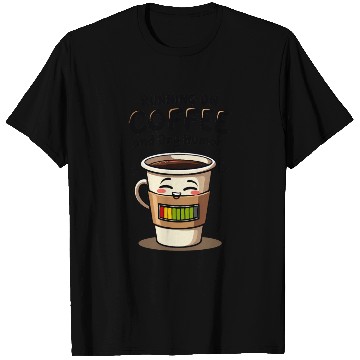 Discover Running on Coffee and Dry Humor T Shirts