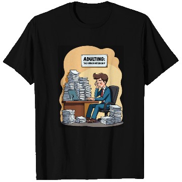 Discover Adulting: The Unpaid Internship - Office Humor T Shirts