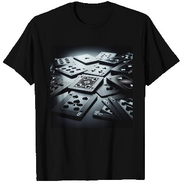 Discover Black Poker Cards T Shirts