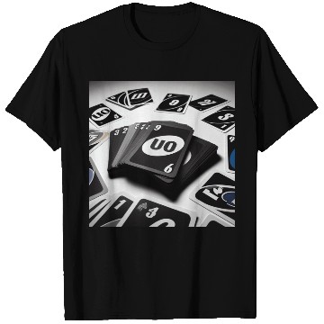 Discover Black Uno Cards T Shirts