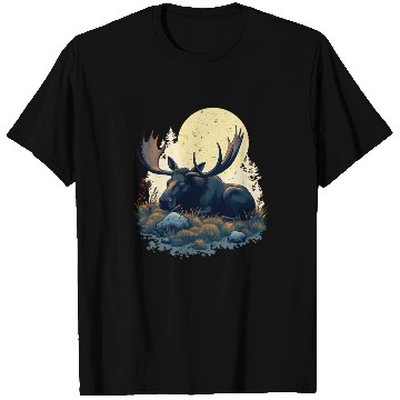 Discover Sleepshirt Scandinavia Sleeping Moose Reindeer T Shirts