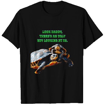 Discover Turtle and her son T Shirts