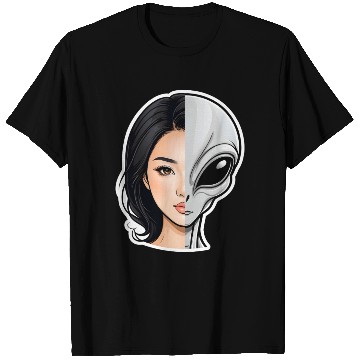 Discover Human-Alien Hybrid Hubrid Alien Agenda T Shirts