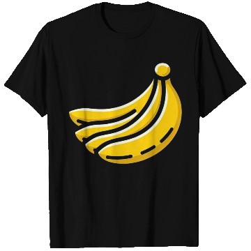 Discover Banana minimalist bananas design food art 1 T Shirts