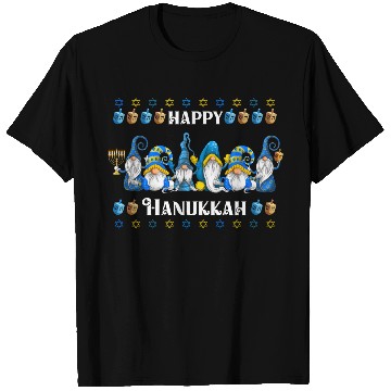 Discover "Hanukkah Gnome" Wishing You a Happy Hanukkah T Shirts