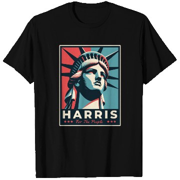 Discover Harris 2024 statue of liberty Kamala Harris T Shirts