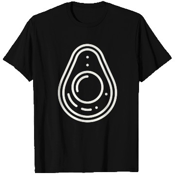 Discover Avocado minimalist avocados design food art 9 T Shirts