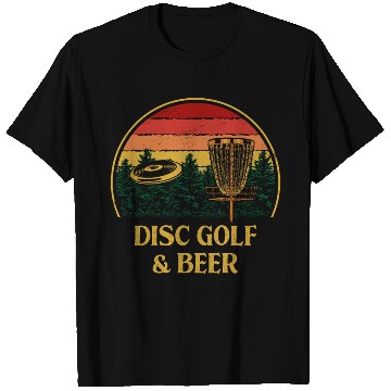 Discover Disc Golf and Beer Drinking Outdoor Game Drinker F T Shirts
