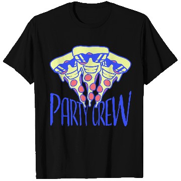 Discover Pizza Salami Fast Food Party Crew Sunglasses Team T Shirts
