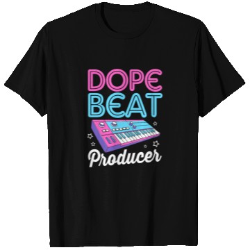 Discover 80s Beat Maker Dope Beat Analog Music Producer T Shirts