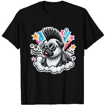 Discover Punk rocker pug 9 T Shirts