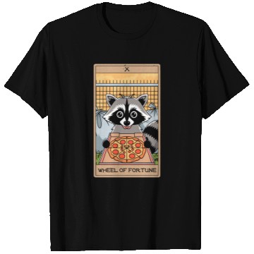 Discover Wheel of Fortune Raccoons Tarot Card T Shirts