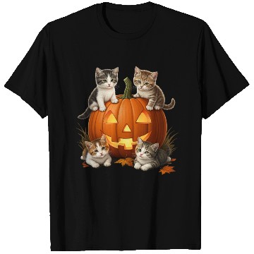 Discover Pumpkin Cat Paws | by Asarteon T Shirts