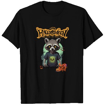 Discover Trick or Treat Raccoon T Shirts
