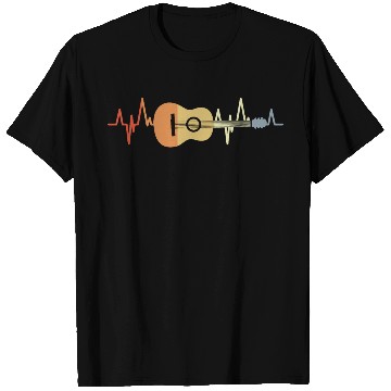 Discover Guitar Pulse Line T Shirts
