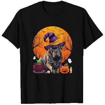 Discover Funny Cane Corso Dog Witch Halloween Dog Lover T Shirts