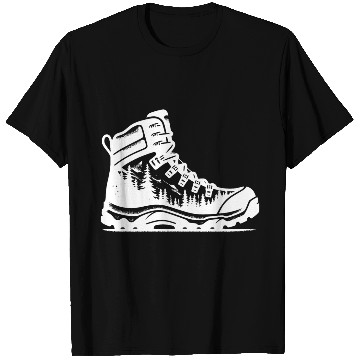 Discover Nature Forest Hiking Boot T Shirts
