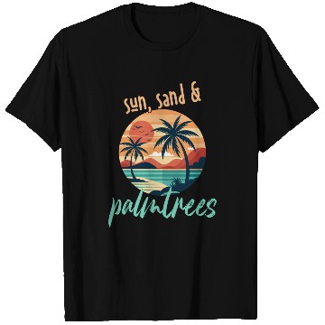 Discover Sun, sand, and palm trees! T Shirts