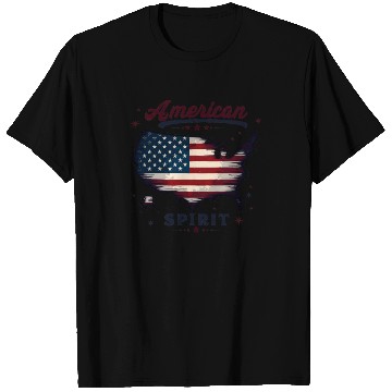 Discover American Spirit Patriotic USA Flag T Shirts