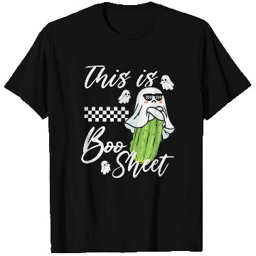 Discover This is Boo Sheet pickle Boo funny Ghost Halloween T Shirts