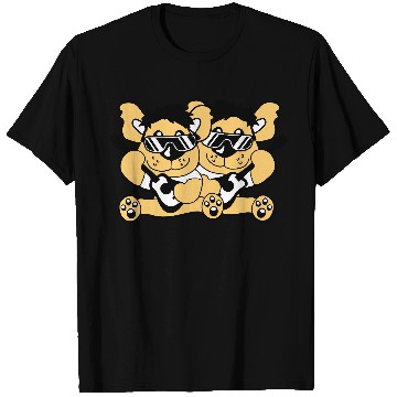 Discover 2 Guitars Teddy Bears Sweet Two Friends Band Team T Shirts