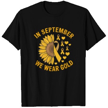Discover September We Wear Gold Childhood Cancer Awareness T Shirts