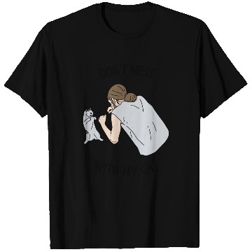 Discover Don’t Mess With My Cat Funny Animal Print T Shirts
