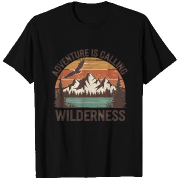 Discover quotes Adventure Is Calling Wilderness T Shirts