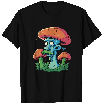 Discover Mushroom Moustache Man – Trippy Fungi Art T Shirts